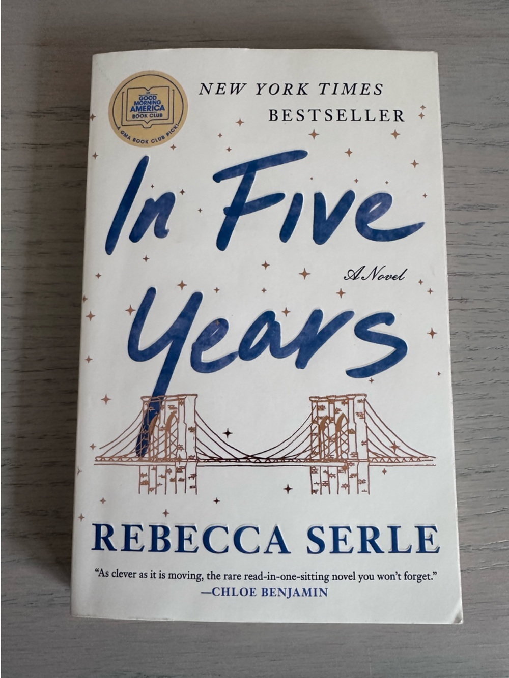 In Five Years - a novel by Rebecca Serle